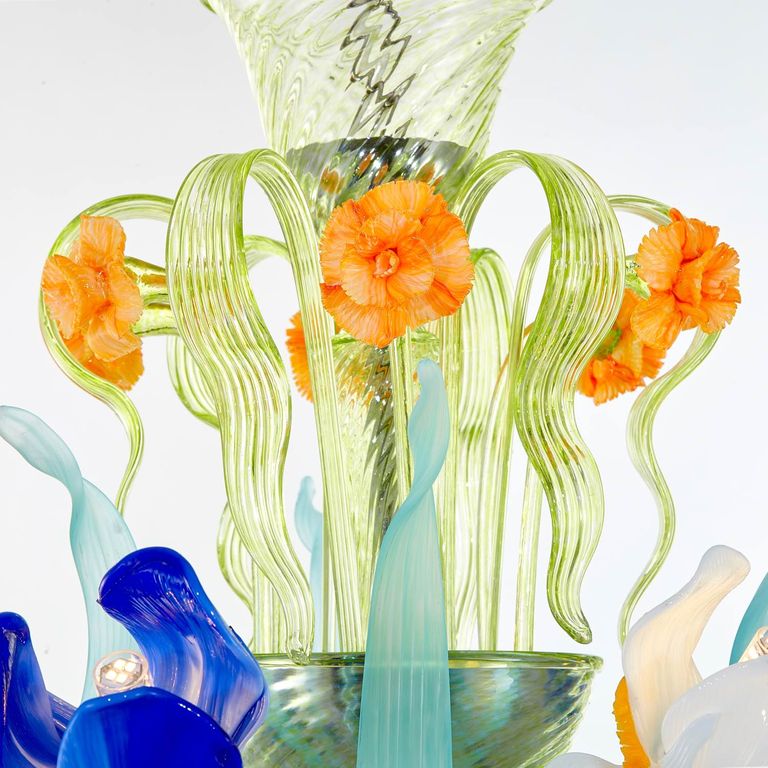 Van Gogh Iris Deluxe Murano Glass Chandelier Sogni Di Cristallo®